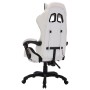 Gaming chair with RGB LED lights, black and white synthetic leather. by vidaXL, Office chairs - Ref: Foro24-288015, Price: 19...