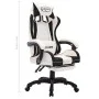 Gaming chair with RGB LED lights, black and white synthetic leather. by vidaXL, Office chairs - Ref: Foro24-288015, Price: 20...