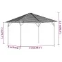 Gazebo with anthracite gray roof 3x3 m by vidaXL, Tents and gazebos - Ref: Foro24-315247, Price: 604,48 €, Discount: %