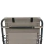 Garden chair headrest in gray taupe textilene 40x7.5x15 cm by vidaXL, Cushions for chairs and sofas - Ref: Foro24-47934, Pric...