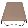 Cama de camping tela Oxford y acero taupé 180x60x19 cm de vidaXL, Catres - Ref: Foro24-312482, Precio: 36,95 €, Descuento: %