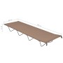 Campingbett Oxford-Stoff und taupefarbener Stahl 180x60x19 cm von vidaXL, Kinderbetten - Ref: Foro24-312482, Preis: 37,75 €, ...