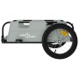 Fahrradanhänger aus Eisen und grauem Oxford-Stoff von vidaXL, Fahrradanhänger - Ref: Foro24-94168, Preis: 84,80 €, Rabatt: %