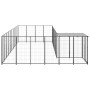 Schwarzer Zwinger 19,36 m² aus Stahl von vidaXL, Hundehütten und Zäune - Ref: Foro24-3082239, Preis: 542,01 €, Rabatt: %