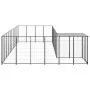 Schwarzer Zwinger 19,36 m² aus Stahl von vidaXL, Hundehütten und Zäune - Ref: Foro24-3082239, Preis: 532,16 €, Rabatt: %