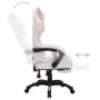 Gaming chair with RGB LED lights pink and white synthetic leather by vidaXL, Office chairs - Ref: Foro24-288014, Price: 195,1...