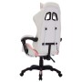 Gaming-Stuhl mit RGB-LED-Lichtern aus rosa und weißem Kunstleder von vidaXL, Bürostühle - Ref: Foro24-288014, Preis: 203,98 €...