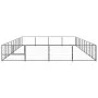 Steel kennel 36 m² black by vidaXL, Dog kennels and fences - Ref: Foro24-3082148, Price: 440,26 €, Discount: %