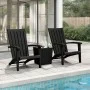 Adirondack Gartenstühle 2 Stück schwarzes Polypropylen von vidaXL, Gartenstühle - Ref: Foro24-364167, Preis: 186,79 €, Rabatt: %