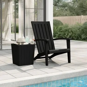 Black Adirondack garden chair made of polypropylene by vidaXL, Garden chairs - Ref: Foro24-364165, Price: 102,26 €, Discount: %