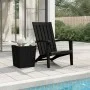 Silla de jardín Adirondack polipropileno negro de vidaXL, Sillas de jardín - Ref: Foro24-364165, Precio: 102,26 €, Descuento: %