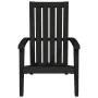 Silla de jardín Adirondack polipropileno negro de vidaXL, Sillas de jardín - Ref: Foro24-364165, Precio: 102,26 €, Descuento: %
