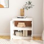 Armario auxiliar madera maciza de pino blanco 60x36x65 cm de vidaXL, Aparadores - Ref: Foro24-833098, Precio: 74,75 €