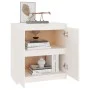 Beistellschrank aus massivem weißem Kiefernholz, 60 x 36 x 65 cm von vidaXL, Sideboards - Ref: Foro24-833098, Preis: 73,39 €,...