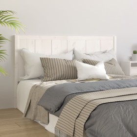 Cabecero de cama madera maciza de pino blanco 140,5x4x100 cm