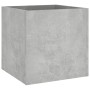 Wooden planter in gray concrete plywood 40x40x40 cm by vidaXL, Pots and planters - Ref: Foro24-808796, Price: 39,95 €, Discou...