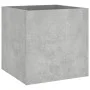 Wooden planter in gray concrete plywood 40x40x40 cm by vidaXL, Pots and planters - Ref: Foro24-808796, Price: 39,26 €, Discou...