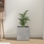 Wooden planter in gray concrete plywood 40x40x40 cm by vidaXL, Pots and planters - Ref: Foro24-808796, Price: 39,95 €, Discou...