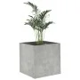 Wooden planter in gray concrete plywood 40x40x40 cm by vidaXL, Pots and planters - Ref: Foro24-808796, Price: 39,26 €, Discou...