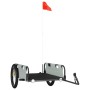 Fahrradanhänger aus Eisen und grauem Oxford-Stoff von vidaXL, Fahrradanhänger - Ref: Foro24-94175, Preis: 100,20 €, Rabatt: %