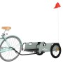 Fahrradanhänger aus Eisen und grauem Oxford-Stoff von vidaXL, Fahrradanhänger - Ref: Foro24-94175, Preis: 100,20 €, Rabatt: %