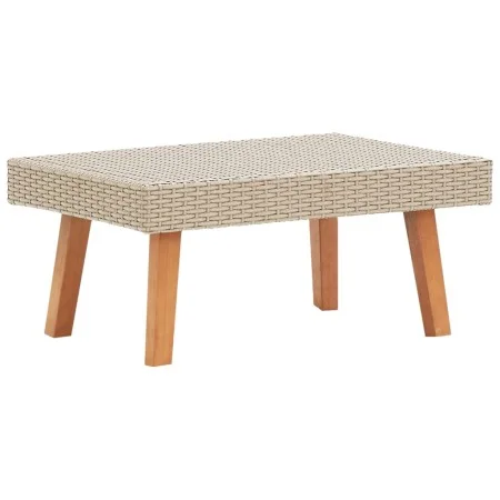 Beige synthetic rattan garden coffee table by vidaXL, Garden tables - Ref: Foro24-310221, Price: 49,46 €, Discount: %