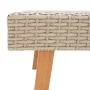 Beige synthetic rattan garden coffee table by vidaXL, Garden tables - Ref: Foro24-310221, Price: 49,46 €, Discount: %