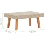 Beige synthetic rattan garden coffee table by vidaXL, Garden tables - Ref: Foro24-310221, Price: 49,46 €, Discount: %