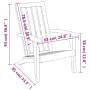 Hellbrauner Adirondack-Gartenstuhl aus Polypropylen von vidaXL, Gartenstühle - Ref: Foro24-364166, Preis: 122,88 €, Rabatt: %