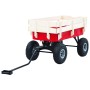 Carrito de mano de jardín rojo 150 kg