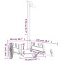 Fahrradanhänger aus Eisen und grauem Oxford-Stoff von vidaXL, Fahrradanhänger - Ref: Foro24-94175, Preis: 100,20 €, Rabatt: %