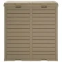 Light brown polypropylene exterior trash can 78x41x86 cm by vidaXL, Garbage cans and trash cans - Ref: Foro24-364174, Price: ...