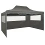 Folding tent with 3 walls 3x4.5 m anthracite gray by vidaXL, Tents and gazebos - Ref: Foro24-44973, Price: 171,42 €, Discount: %