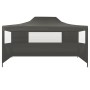 Faltzelt mit 3 Wänden 3x4,5 m anthrazitgrau von vidaXL, Zelte und Pavillons - Ref: Foro24-44973, Preis: 166,94 €, Rabatt: %