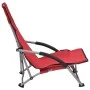 Klappbare Strandkörbe 2 Einheiten aus rotem Stoff von vidaXL, Gartenstühle - Ref: Foro24-312490, Preis: 63,55 €, Rabatt: %
