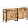 Solid mango wood sideboard 172x35x80 cm by vidaXL, Sideboards - Ref: Foro24-321696, Price: 646,38 €, Discount: %
