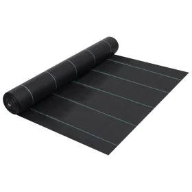 Weed and root control mat, black PP, 2x25 m by vidaXL, anti-weed meshes - Ref: Foro24-313066, Price: 34,93 €, Discount: %