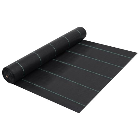 Unkraut- und Wurzelbekämpfungsmatte PP schwarz 2x25 m von vidaXL, Anti-Unkraut-Netze - Ref: Foro24-313066, Preis: 35,84 €, Ra...