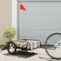 Bicycle trailer black iron 126x63x34 cm by vidaXL, Bicycle trailers - Ref: Foro24-94202, Price: 77,88 €, Discount: %
