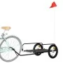 Remolque para bicicletas hierro negro 126x63x34 cm de vidaXL, Remolques para bicicletas - Ref: Foro24-94202, Precio: 77,88 €,...
