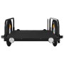 Remolque para bicicletas hierro negro 126x63x34 cm de vidaXL, Remolques para bicicletas - Ref: Foro24-94202, Precio: 73,40 €,...