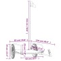 Fahrradanhänger aus schwarzem Eisen 126x63x34 cm von vidaXL, Fahrradanhänger - Ref: Foro24-94202, Preis: 79,75 €, Rabatt: %