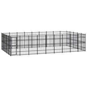 Outdoor steel kennel 41.47 m² by vidaXL, Dog kennels and fences - Ref: Foro24-3097993, Price: 1,00 €, Discount: %