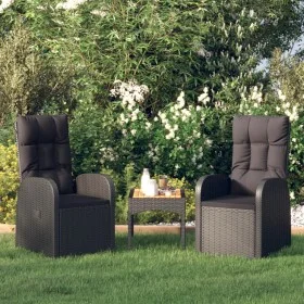 Garten-Liegestühle und Kissen 2 Stück PE-Rattan Schwarz von vidaXL, Gartenstühle - Ref: Foro24-46065, Preis: 300,91 €, Rabatt: %