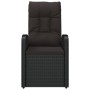 Sillas reclinables de jardín y cojines 2 uds ratán PE negro by vidaXL, Garden chairs - Ref: Foro24-46065, Price: 339,55 €, Di...