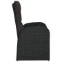Sillas reclinables de jardín y cojines 2 uds ratán PE negro by vidaXL, Garden chairs - Ref: Foro24-46065, Price: 318,29 €, Di...