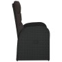 Sillas reclinables de jardín y cojines 2 uds ratán PE negro by vidaXL, Garden chairs - Ref: Foro24-46065, Price: 339,55 €, Di...