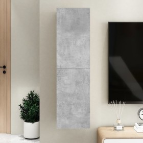 TV-Schrank aus betongrauem Sperrholz, 30,5 x 30 x 110 cm von vidaXL, TV-Möbel - Ref: Foro24-803370, Preis: 61,72 €, Rabatt: %