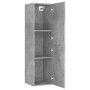 TV-Schrank aus betongrauem Sperrholz, 30,5 x 30 x 110 cm von vidaXL, TV-Möbel - Ref: Foro24-803370, Preis: 61,72 €, Rabatt: %
