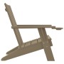 Silla de jardín Adirondack marrón claro 75x88,5x89,5 cm de vidaXL, Sillas de jardín - Ref: Foro24-364175, Precio: 161,54 €